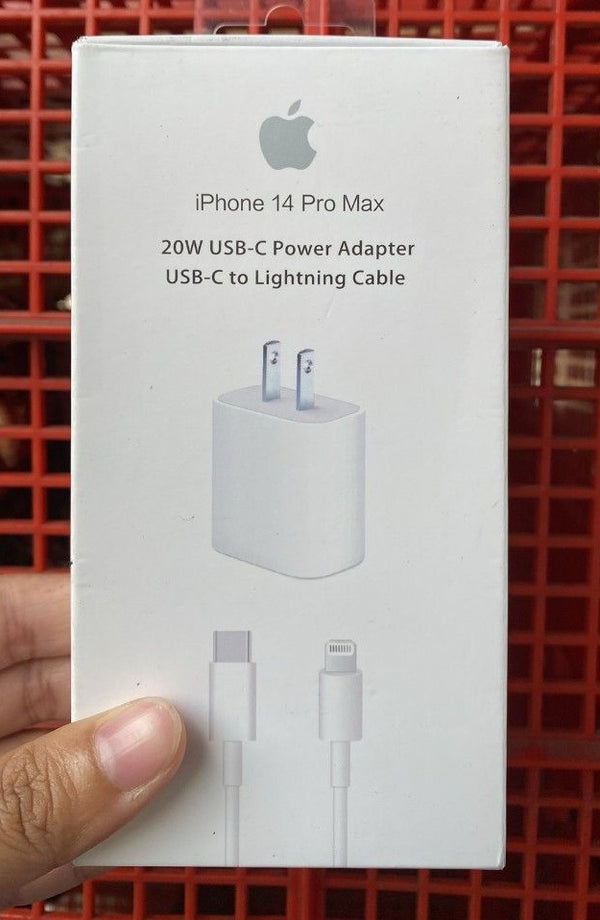 iPhone 14Pro Max 20W USB-C Power Adapter USB-C to Lightning Cable